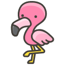 Flamingo Emoji from Kawaii Emoji Set