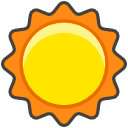 Sun Emoji from Kawaii Emoji Set
