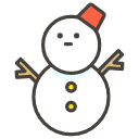 Snowman Without Snow Emoji from Kawaii Emoji Set