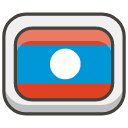 Flag Laos Emoji from Kawaii Emoji Set