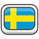 Flag Sweden Element from Kawaii Emoji Set