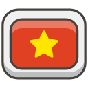 Flag Vietnam Element from Kawaii Emoji Set