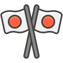 Crossed Flags Emoji from Kawaii Emoji Set