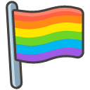 Rainbow Flag Element from Kawaii Emoji Set