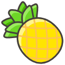 Pineapple Element from Kawaii Emoji Set