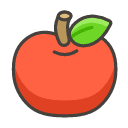 Red Apple Emoji from Kawaii Emoji Set