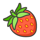 Strawberry Emoji from Kawaii Emoji Set