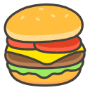 Hamburger Emoji from Kawaii Emoji Set