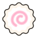 Fish Cake With Swirl Emoji from Kawaii Emoji Set