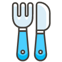 Fork And Knife Emoji from Kawaii Emoji Set