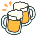 Clinking Beer Mugs Emoji from Kawaii Emoji Set