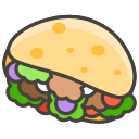 Stuffed Flatbread Element from Kawaii Emoji Set