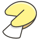 Fortune Cookie Element from Kawaii Emoji Set