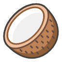 Coconut Emoji from Kawaii Emoji Set