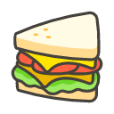 Sandwich Emoji from Kawaii Emoji Set