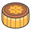 Moon Cake A Emoji from Kawaii Emoji Set