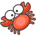 Crab Emoji from Kawaii Emoji Set