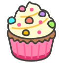 Cupcake Emoji from Kawaii Emoji Set