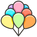 Balloon Emoji from Kawaii Emoji Set