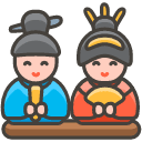 Japanese Dolls Emoji from Kawaii Emoji Set