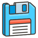 Floppy Disk Element from Kawaii Emoji Set