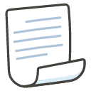Page With Curl Emoji from Kawaii Emoji Set
