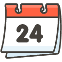 Calendar Emoji from Kawaii Emoji Set