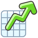Chart Increasing Emoji from Kawaii Emoji Set