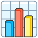 Bar Chart Emoji from Kawaii Emoji Set