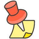 Push pin Emoji from Kawaii Emoji Set