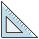 Triangular Ruler Element from Kawaii Emoji Set