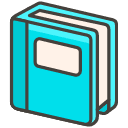 Blue Book Element from Kawaii Emoji Set