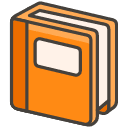 Orange Book Emoji from Kawaii Emoji Set