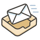 Incoming Envelope Emoji from Kawaii Emoji Set