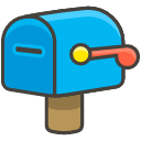 Closed Mailbox With Lowered Flag Emoji from Kawaii Emoji Set