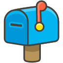 Closed Mailbox With Raised Flag Emoji from Kawaii Emoji Set