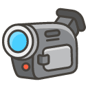 Video Camera Emoji from Kawaii Emoji Set