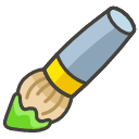 Paintbrush Emoji from Kawaii Emoji Set