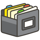 Card File Box Emoji from Kawaii Emoji Set