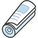 Rolled Up Newspaper Emoji from Kawaii Emoji Set