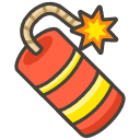 Firecracker Emoji from Kawaii Emoji Set