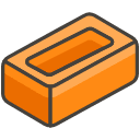Brick Emoji from Kawaii Emoji Set