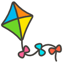 Kite Emoji from Kawaii Emoji Set