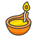 Diya Lamp Emoji from Kawaii Emoji Set