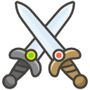 Crossed Swords Element from Kawaii Emoji Set