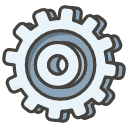 Gear Emoji from Kawaii Emoji Set