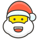 Santa Claus Element from Kawaii Emoji Set
