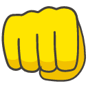 Oncoming Fist Emoji from Kawaii Emoji Set