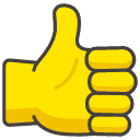 Thumbs Up Emoji from Kawaii Emoji Set