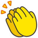 Clapping Hands Emoji from Kawaii Emoji Set
